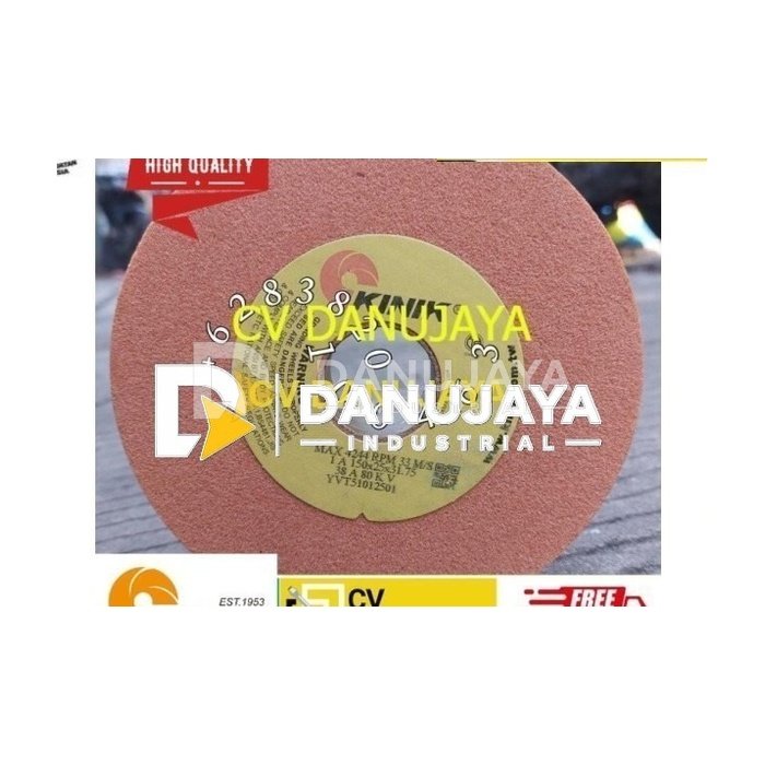 batu gerinda duduk kinik 6 inch grit 60 KINIK 38A 60 KV 150x25x31.75mm