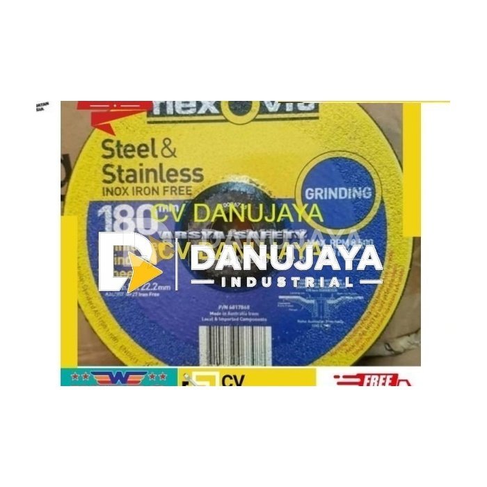 BATU GERINDA FLEXOVIT 7" STEEL STAINLESS 7inch POLES 180x6,9x22,2mm