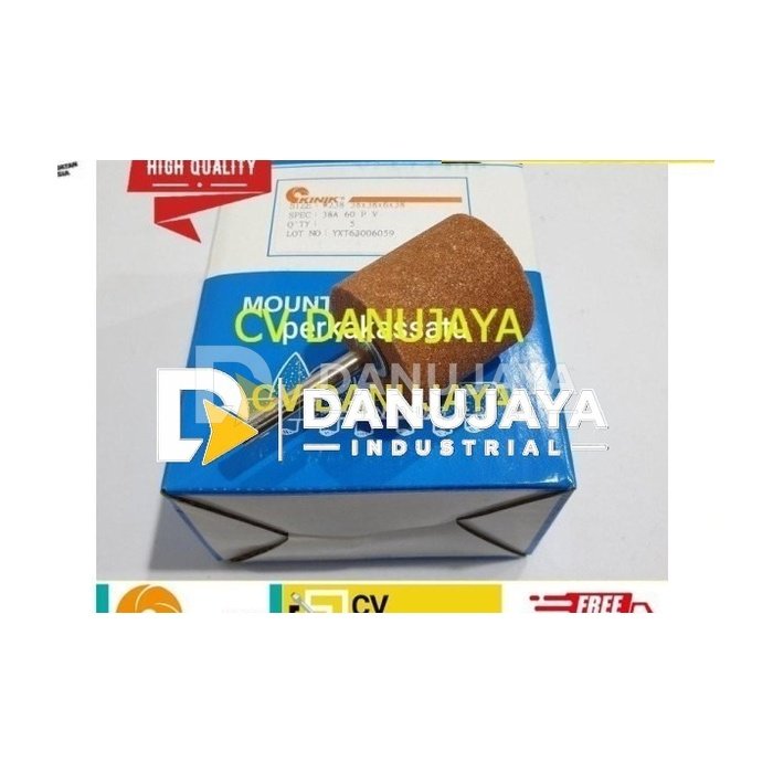 BATU GERINDA Gurinda BOTOL W238 38 X 38 X 6 MM KINIK MOUNTED STONE