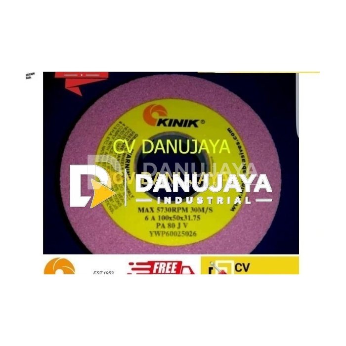 Batu Gerinda Gurinda Mangkok 4" KINIK CUP 80 JV 6A S 100 x 50 x 31.75
