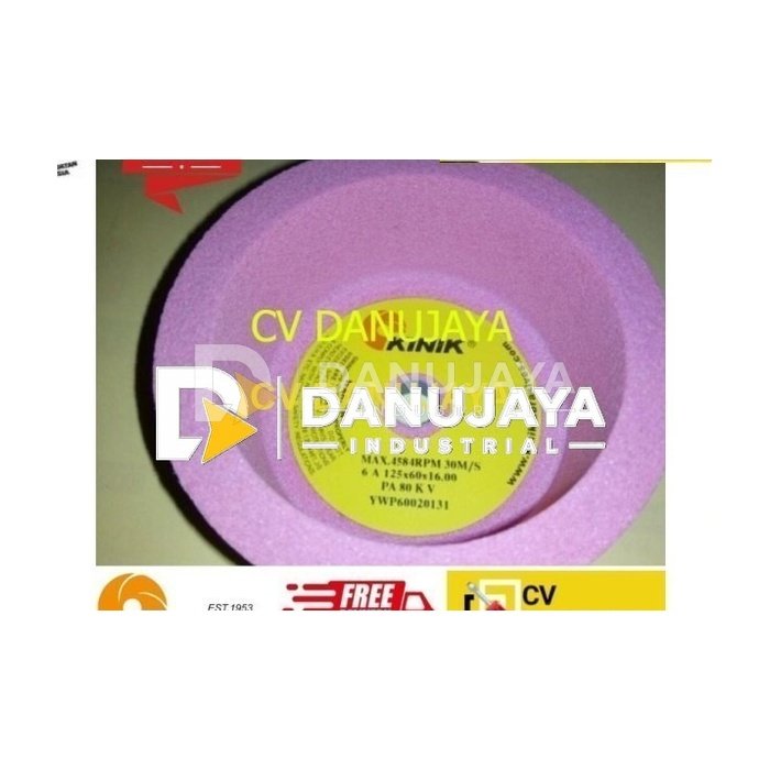 Batu Gerinda Gurinda Mangkok KINIK Straigh Cup PA 125x60x16 80 KV 6A
