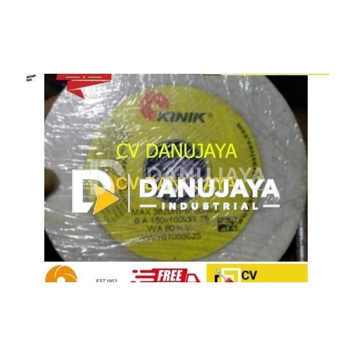 Batu Gerinda Kinik 6" Straight Cup Grinding Wheel 150 x 100 x 31.75mm