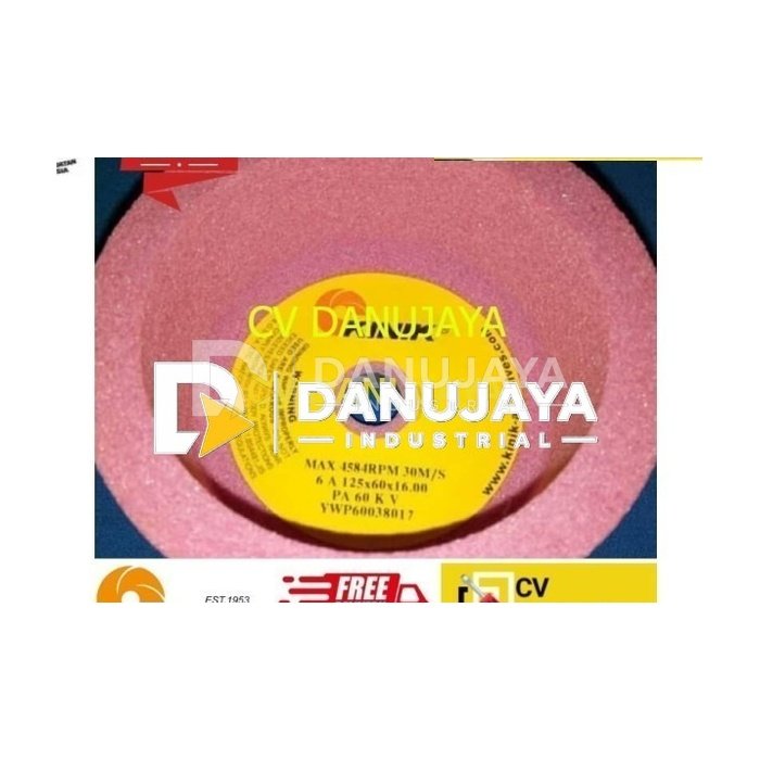 Batu Gerinda Mangkok KINIK Straight Cup PA 125x60x16-60KV6A 13WE