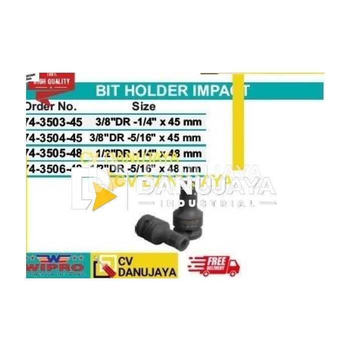 Bit Holder Impact 1/2" DR - 5/16" x 48 mm WIPRO