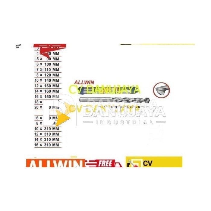 Bor Beton - Bor Masonry size 12 x 310 mm - Allwin