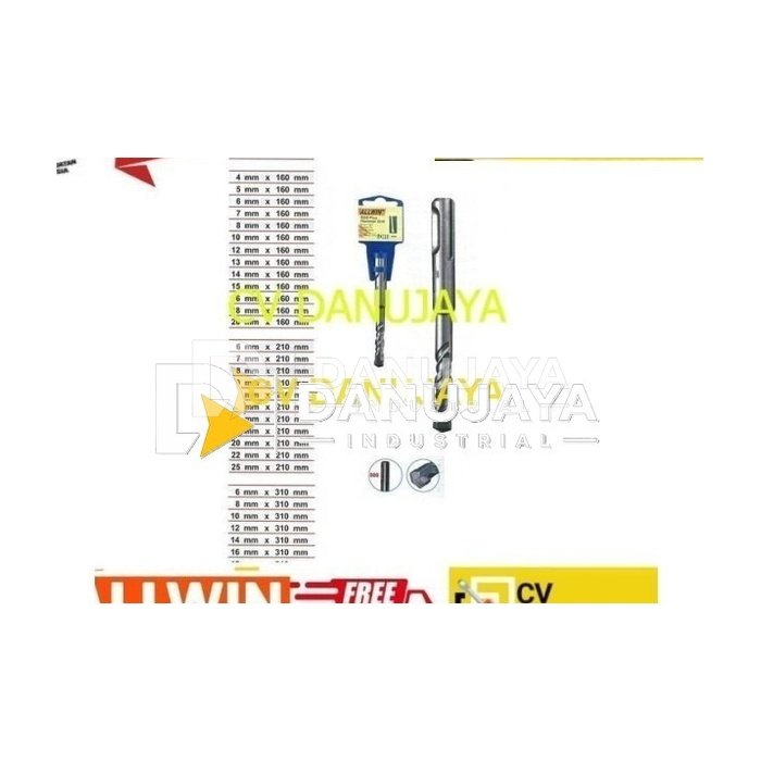 Bor - SDS Plus Hammer Drill 12x210 mm - Allwin