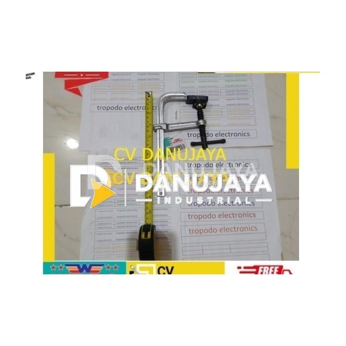 Catok Clamp Klem Besi F steel WIPRO panjang 16 cm
