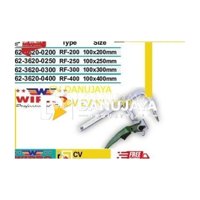 Catok Jepit Catokan Kayu Besi F Steel Type Ratchet RF-400 WIPRO