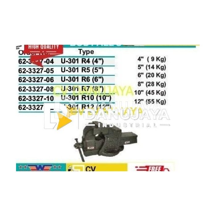 Catok Paron Body All Steel Size 6" U-301 WIPRO