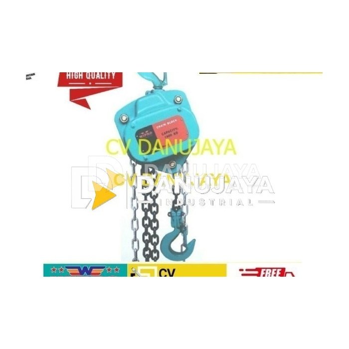 Chain Block Chainblock 2 Ton x 5 Meter Wipro Katrol HEAVY DUTY