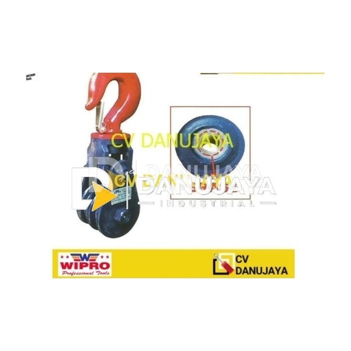 Champion Snatch Block Double With Hook Cap 45 Inch 4 Ton Wipro