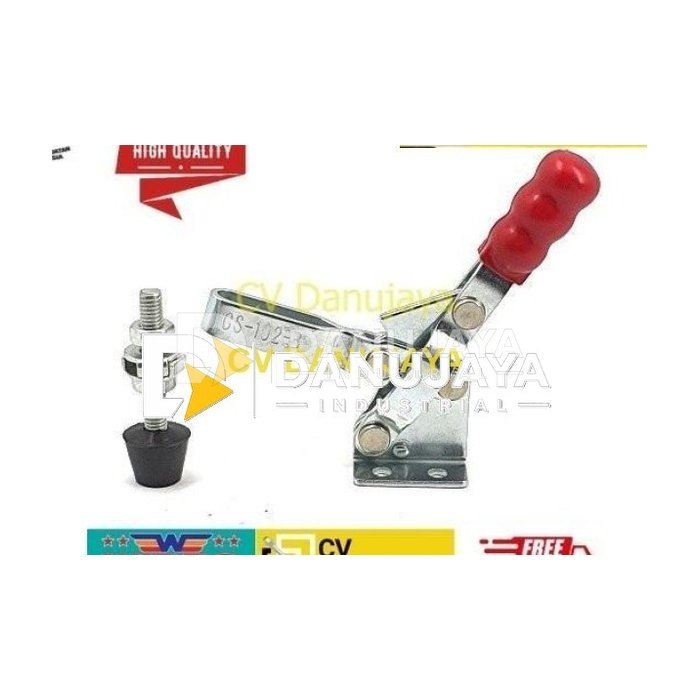 Clamp Toggle Vertical 100 Kg Jepitan Besi Kuat Lurus WIPRO TCV 906