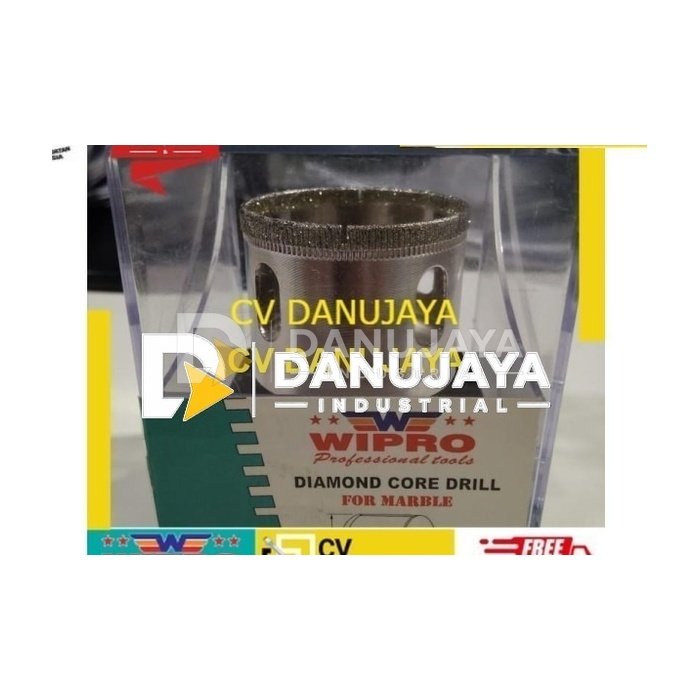 Diamond core drill bor kaca dan marble 45 mm Wipro