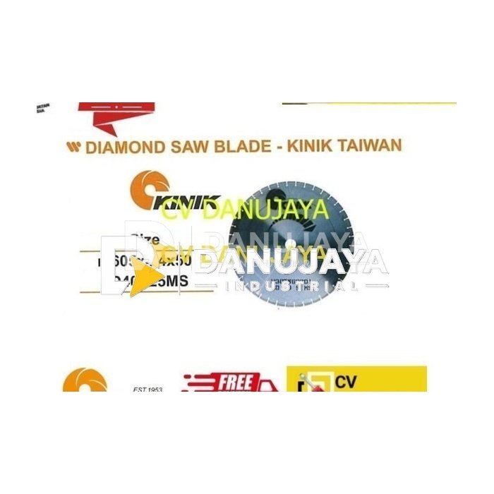 Diamond Saw Blade Size m605 x 4.4 x 50 Kinik Taiwan 4D40S25MS