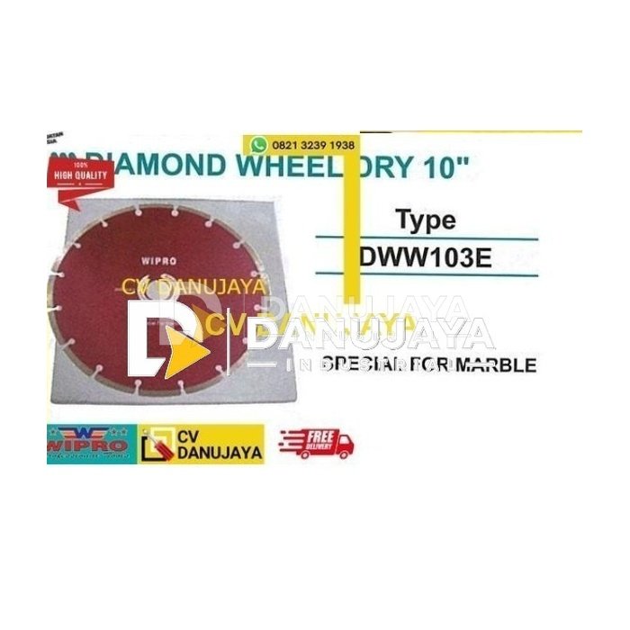 Diamond Wheel Dry 10inch - Wipro DWW103E