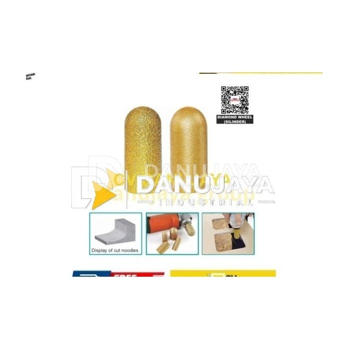 Diamond Wheel Silinder 20mm / 30mm Grit #46 / #100 – Mata Gerinda Asah Batu Granit & Marmer M10