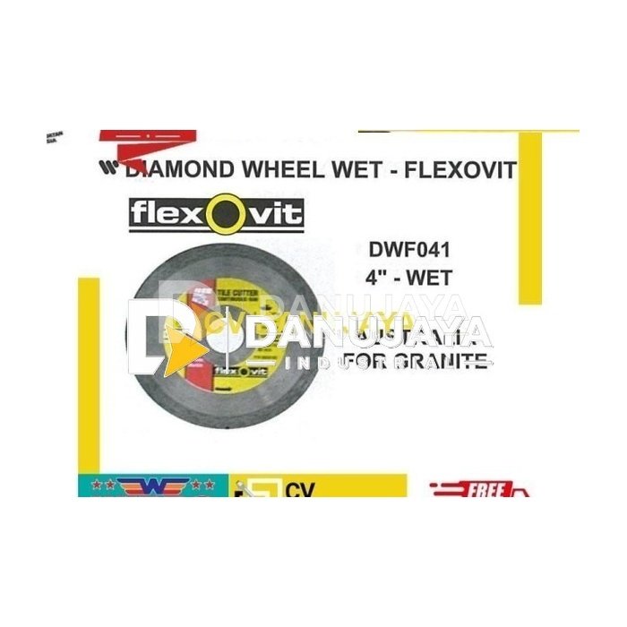 Diamond Wheel Wet 4" - Flexovit DWF041
