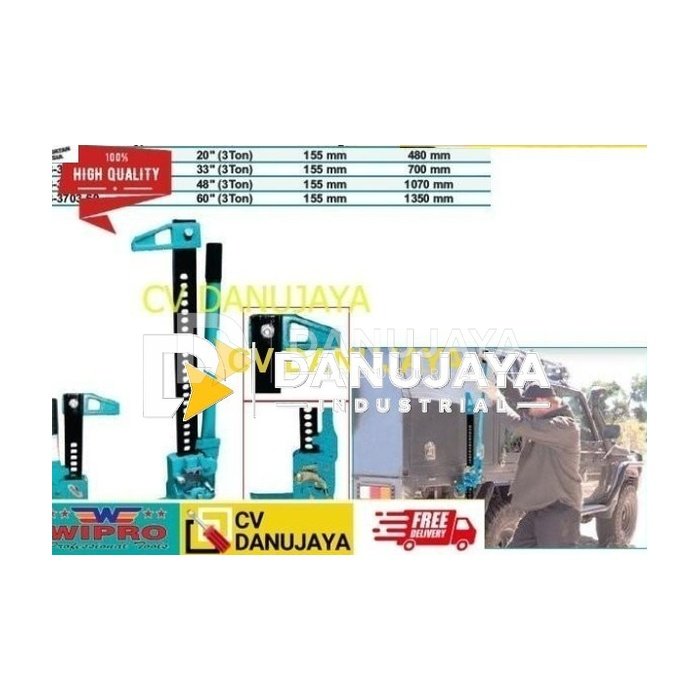 Dongkrak Jack Dongkrak Offroad Car Jack Dongkrak Kereta Xtream Farm Jack (Farm Jack) Size 60" Kapasitas 3Ton WIPRO