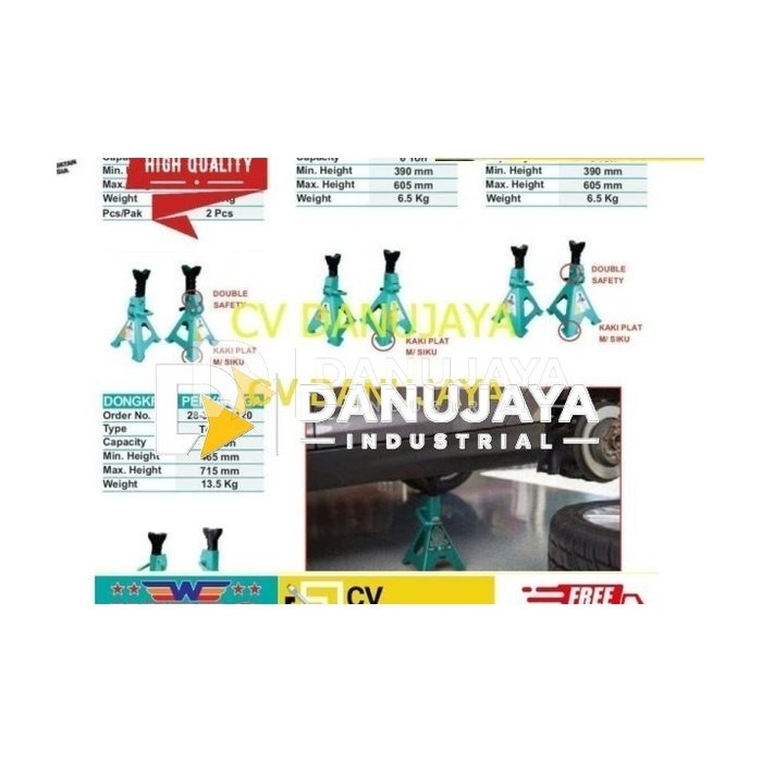 Dongkrak penyangga jack stand 12 ton Wipro