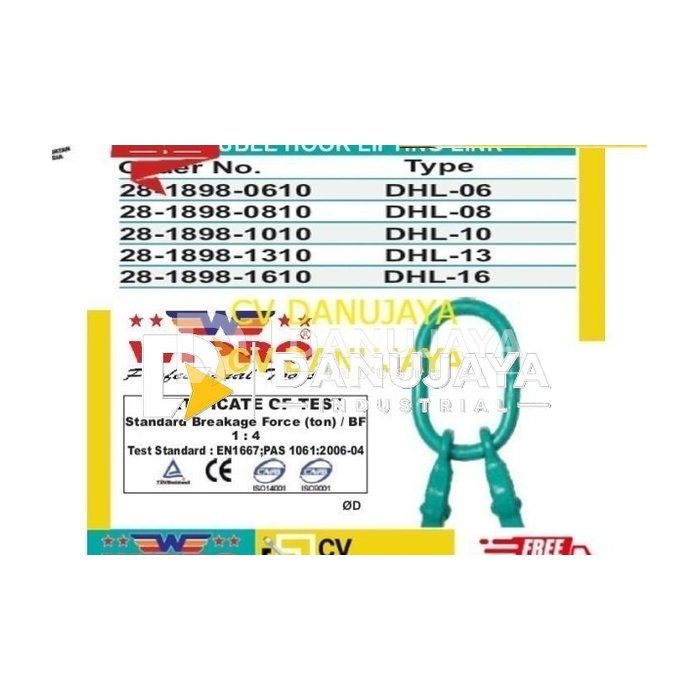 double dobel hook lifting link DHL 10 Wipro