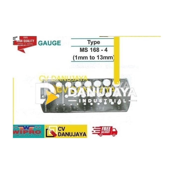 Drill Gauge type MS 168-4 1mm to 13mm - wipro