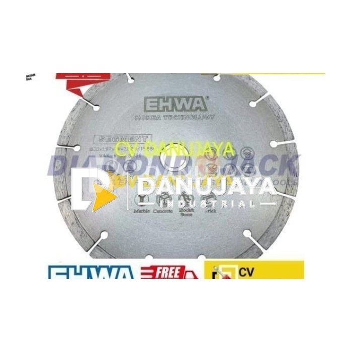 EHWA DIAMOND CUTTING Mata Potong SEGMENT 7" (180)-1.9T-7W-22.23H