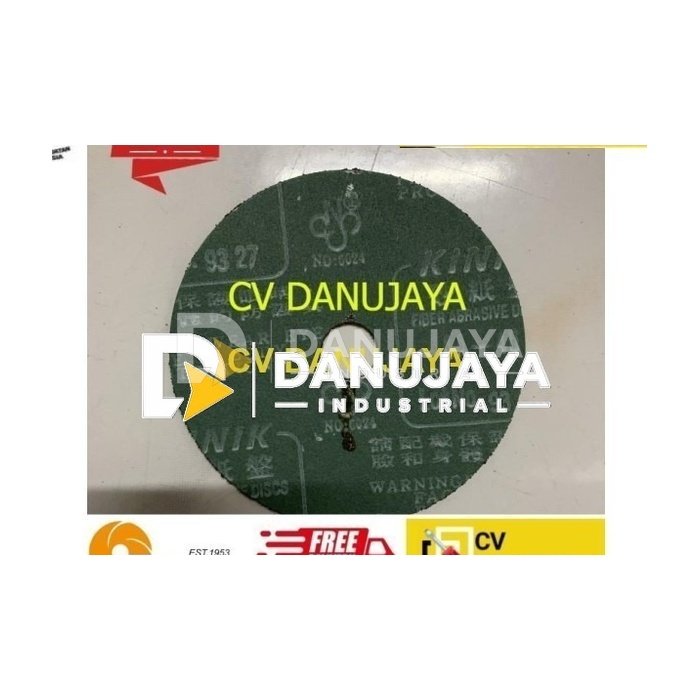 Fibre Abrasive Disc Amplas Bulat Fiber 100 x 16mm AA Grit 40 Kinik