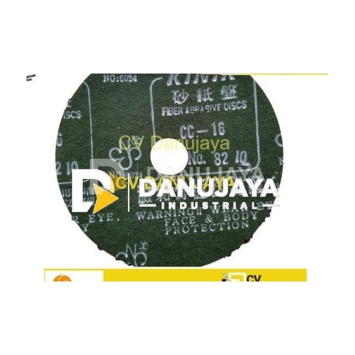Fibre Abrasive Disc Amplas Bulat Kasar Fiber 5 inch KINIK CC - Grid 16