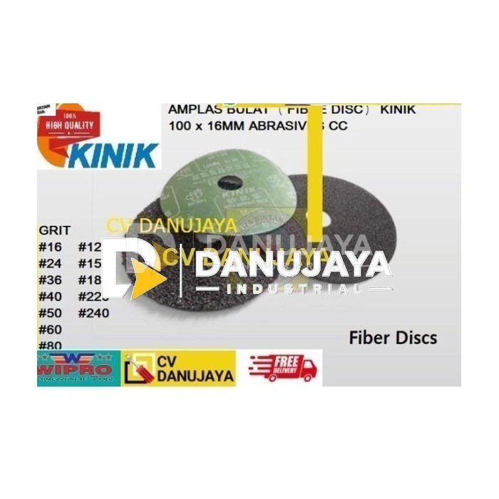 Fibre Abrasive Disc Amplas Kertas Gosok Bulat Fiber 100x16 mm CC16
