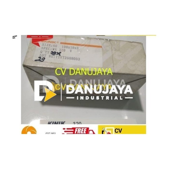 Finishing V60 Flat 100x10x3 Wa 320 Kinik Batu Asah