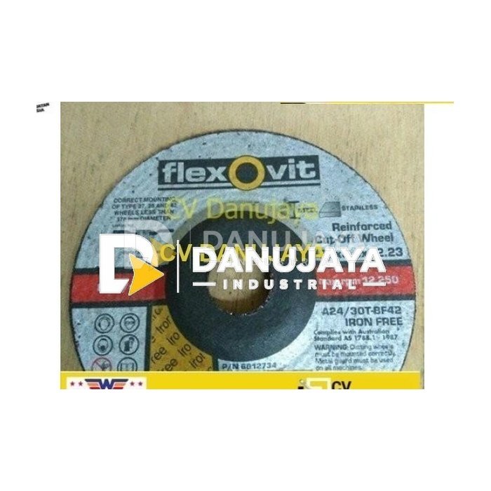 FLEXOVIT Cutting Wheel / Batu Potong Gerinda Gurinda Grinda 5" 5 inch 125x3.4 125mm