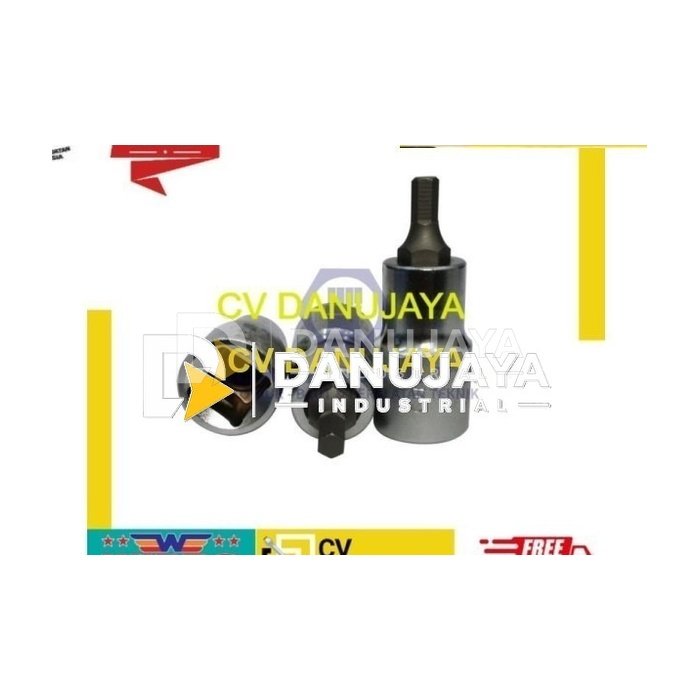 Hex Bit Socket Wipro 1/2" H4 x 55 / Kunci Sock L