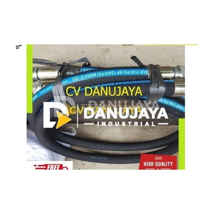 Hydraulic Hose 3/4 Inch " R4-4SH UNIHOSE X 105cm Selang Angin Uni Hose