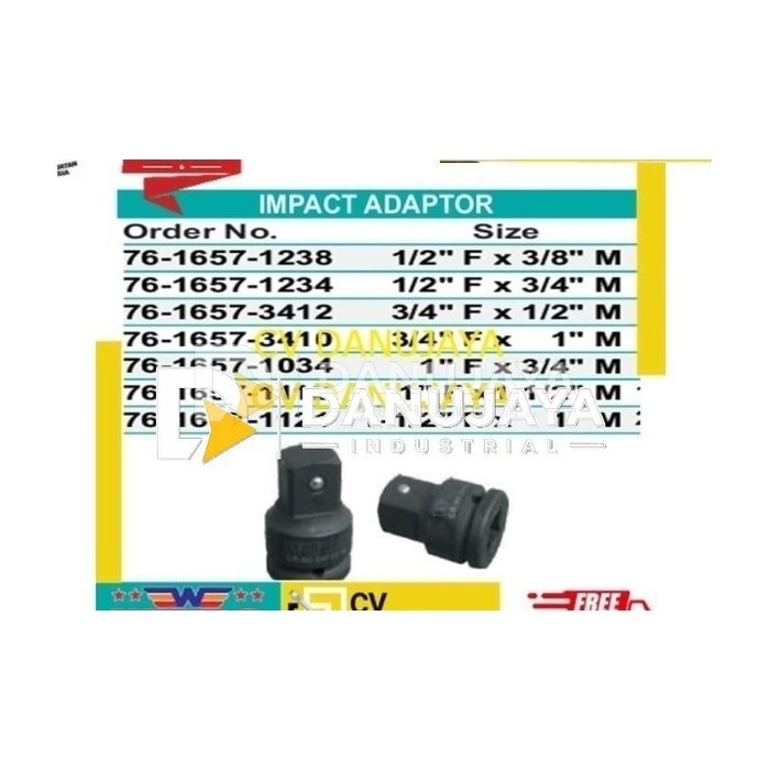 Impact Adaptor Impek Adapter 1-1/2" F X 1" M Wipro