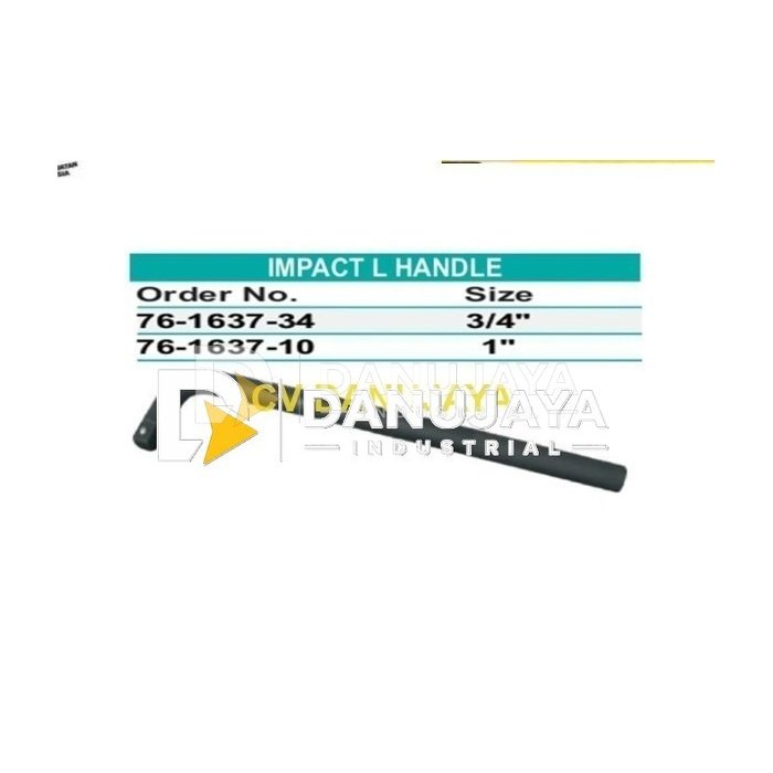 impact Sliding L handle 1" Wipro
