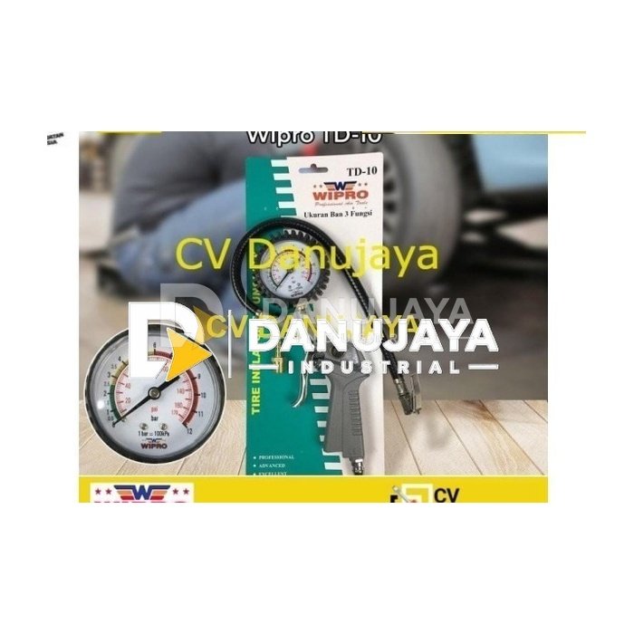 Inflator Isi Angin Alat Ukur Angin Alat Ukur Tekanan Ban Wipro