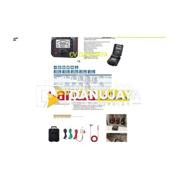 Insulation Resistance Tester Alat Ukur Digital Type SANWA MG5000