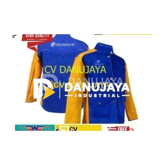 Jaket Las Kulit welding / Leather Welding Jacket - FREE SIZE - WIPRO