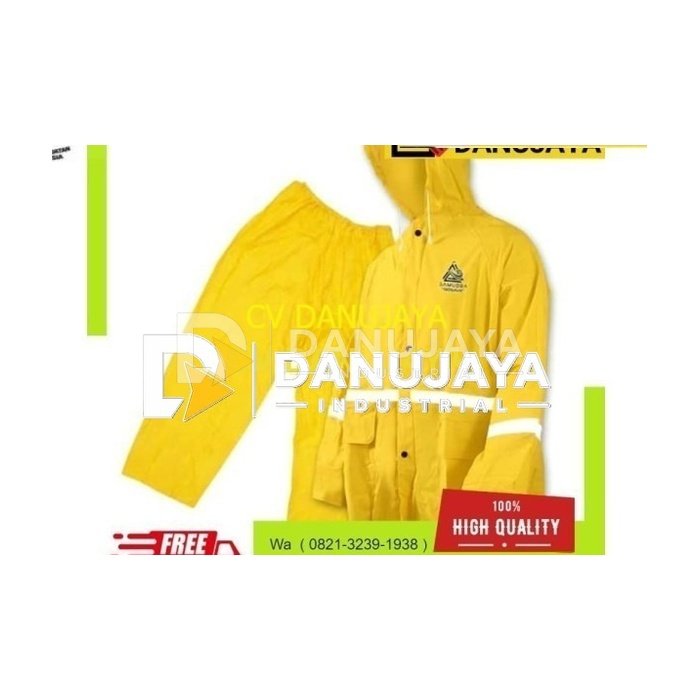 Jas Hujan Proyek Raincote Setelan Layar Kuning orange list scotlight.