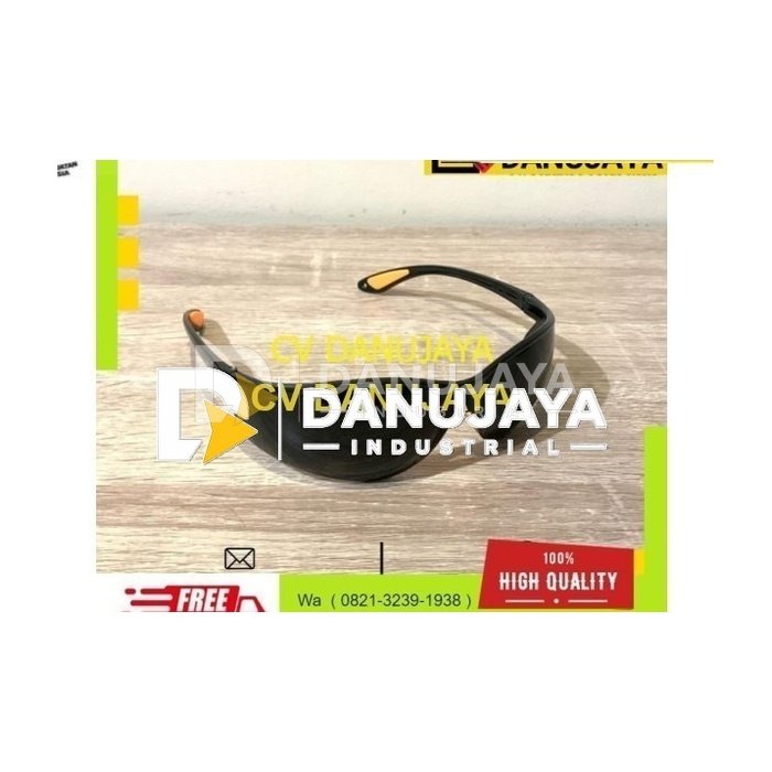 Kacamata Kaca Mata Las Kerja Anti Silau Safety Hitam