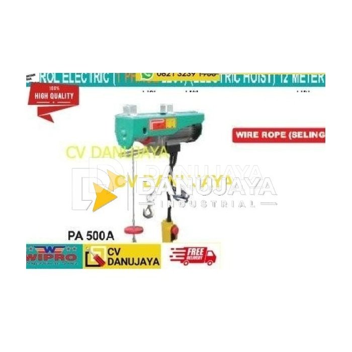 KATROL ELECTRIC 1 PHASE (ELECTRIC HOIST) kap 500kg 12 METER WIPRO