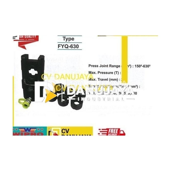 Kepala Skun Hydraulic Hidrolis Press Range 150-630 mm2 Wipro FYQ-630