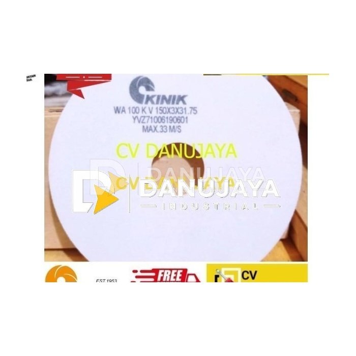 Kinik Batu Gerinda Gurinda Grinda Wheel WA 100 Size 150 x 3 x 31.75
