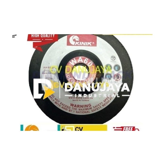 Kinik Flexible Wheel Taiwan Untuk Stainless 100 x 2 x 16 WA 60