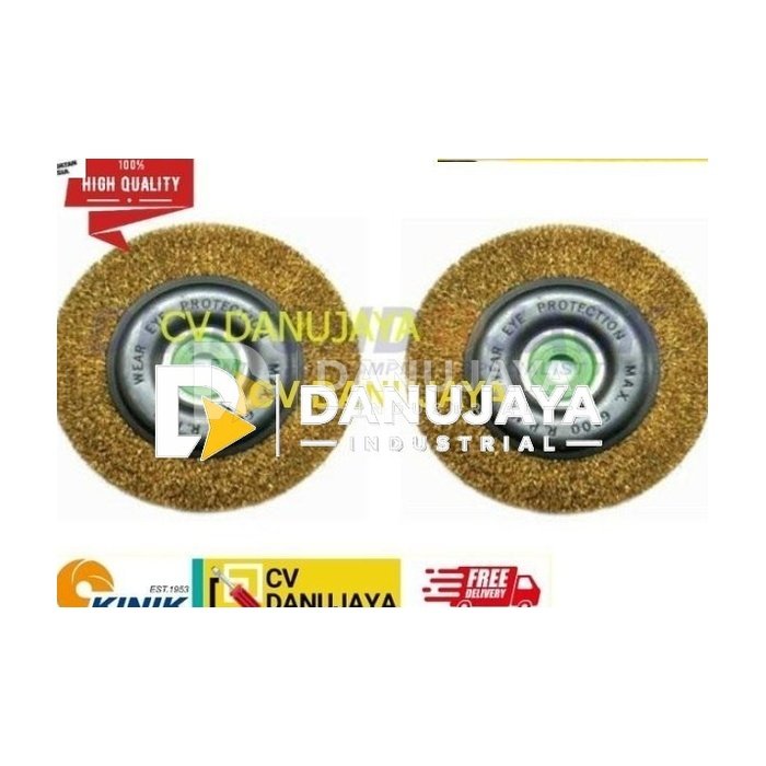 Kinik Sikat Bulat Brass WW - 85 Kuningan Diameter 8 inch