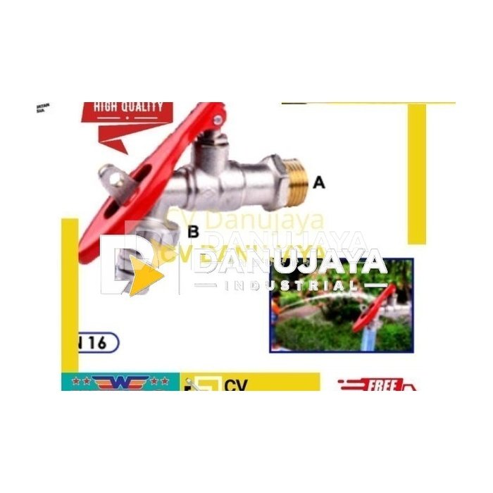 Kran Keran Air Taman Size 3/4" Inch lock Kunci Gembok - Sailing L4072