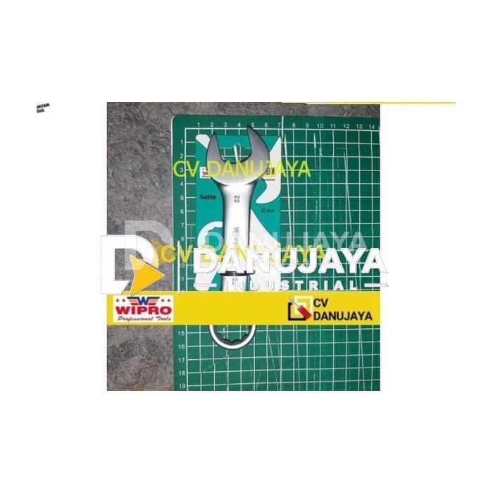 Kunci Ring Pas Ringpas Cebol Satin (CRV) Size 22 mm - Wipro