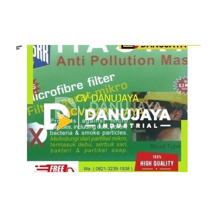 Masker Debu Asap MASKR microfiber Mikro Micro Fiber type short