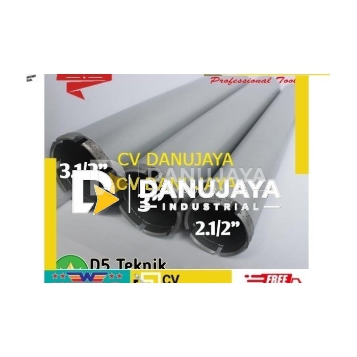 Mata Bor Coring 3.5 Inch WIPRO Diamond Core Drill 89 Mm Drat Kasar