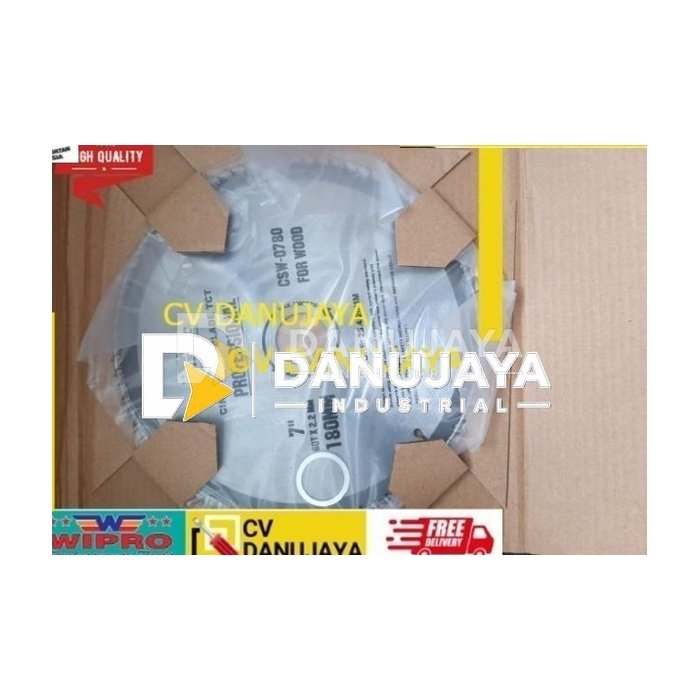 Mata Gergaji Kayu - Circle Saw Blade TCT 7 inch x 80T - WIPRO CSW 0780